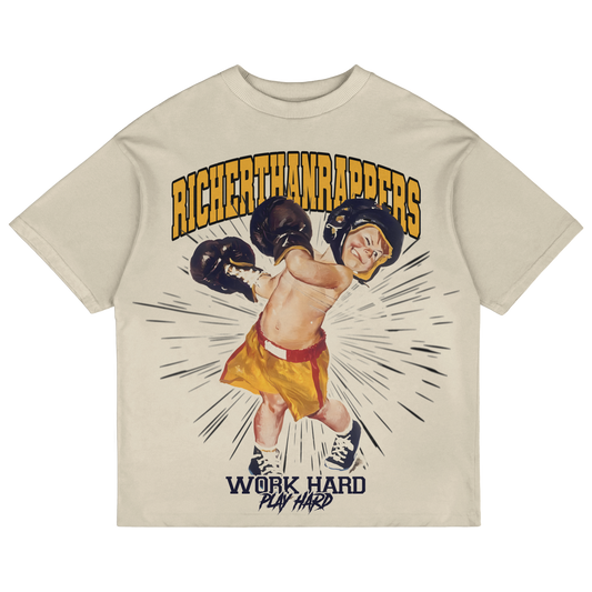 “BOXING” TEE CREAM COLOR